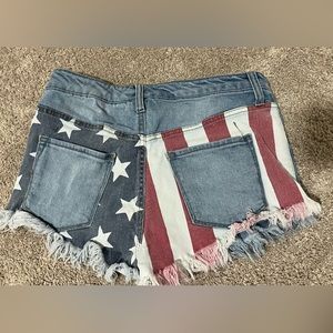 Jean shorts USA themed!
